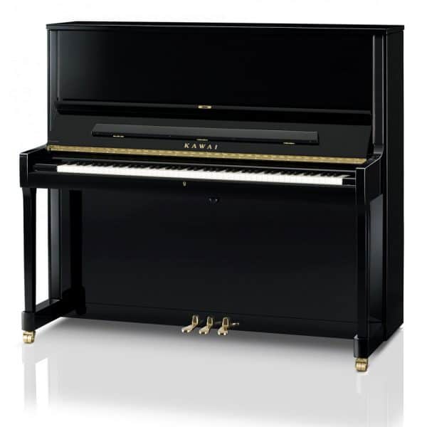 K-600 Polished Ebony Upright Piano Houston